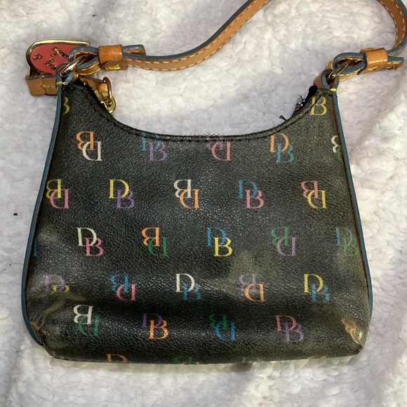 Black Colorful Dooney & Bourne Mini Bitsy Purse - Picture 2 of 8